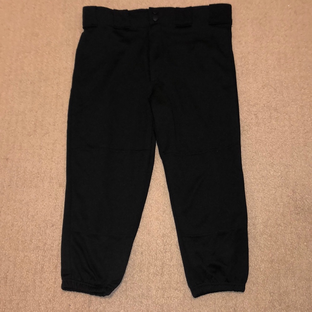 Black youth size L baseball pants